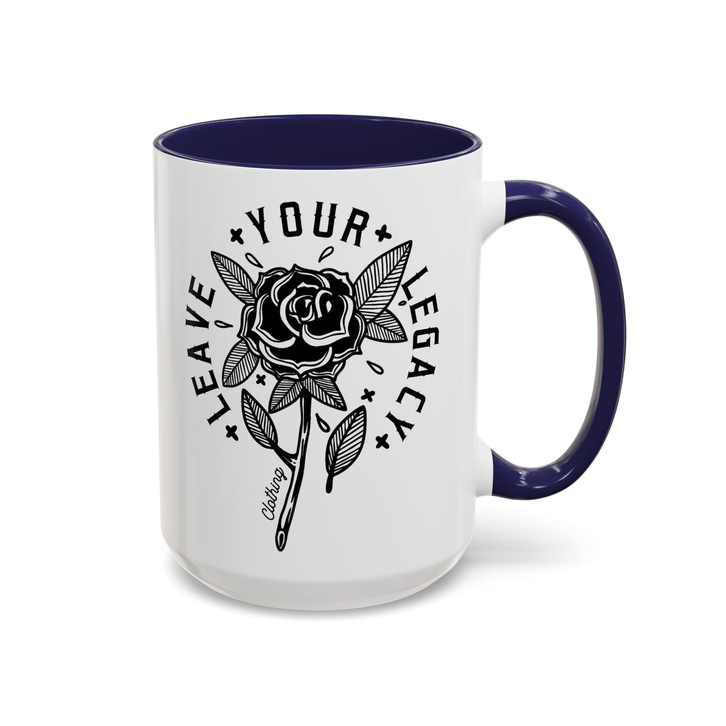 'Rose Stem' 15oz Accent Coffee Mug