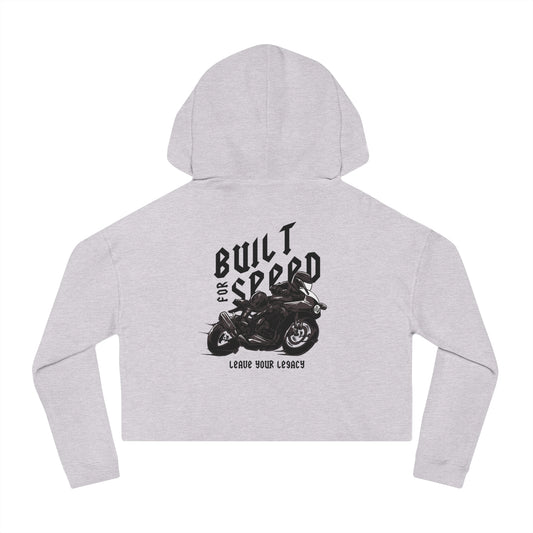 Women's 'Built For Speed' Cropped Hoodie