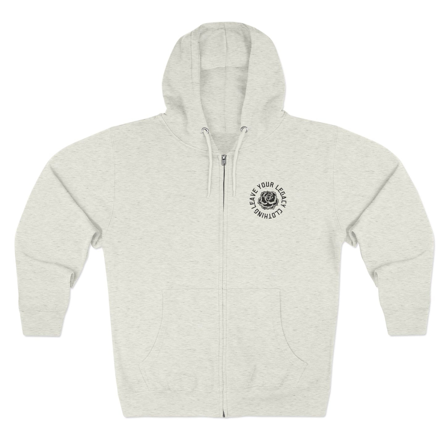 Unisex 'Rose Stem' Zip Hoodie