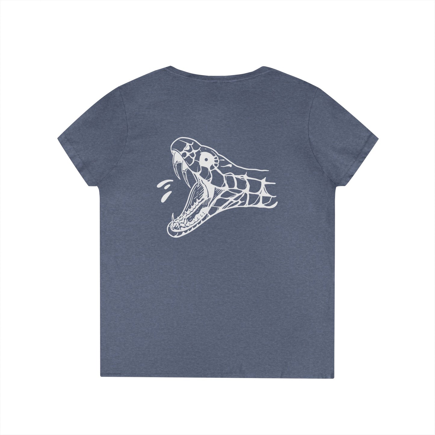 Women's 'Snake Head' V-Neck T-Shirt