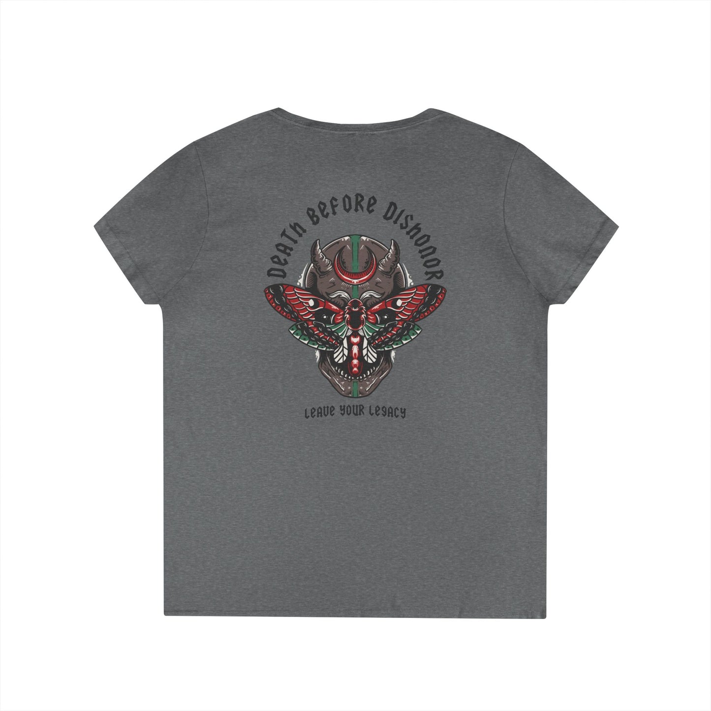 Women's 'Death Before Dishonor' V-Neck T-Shirt