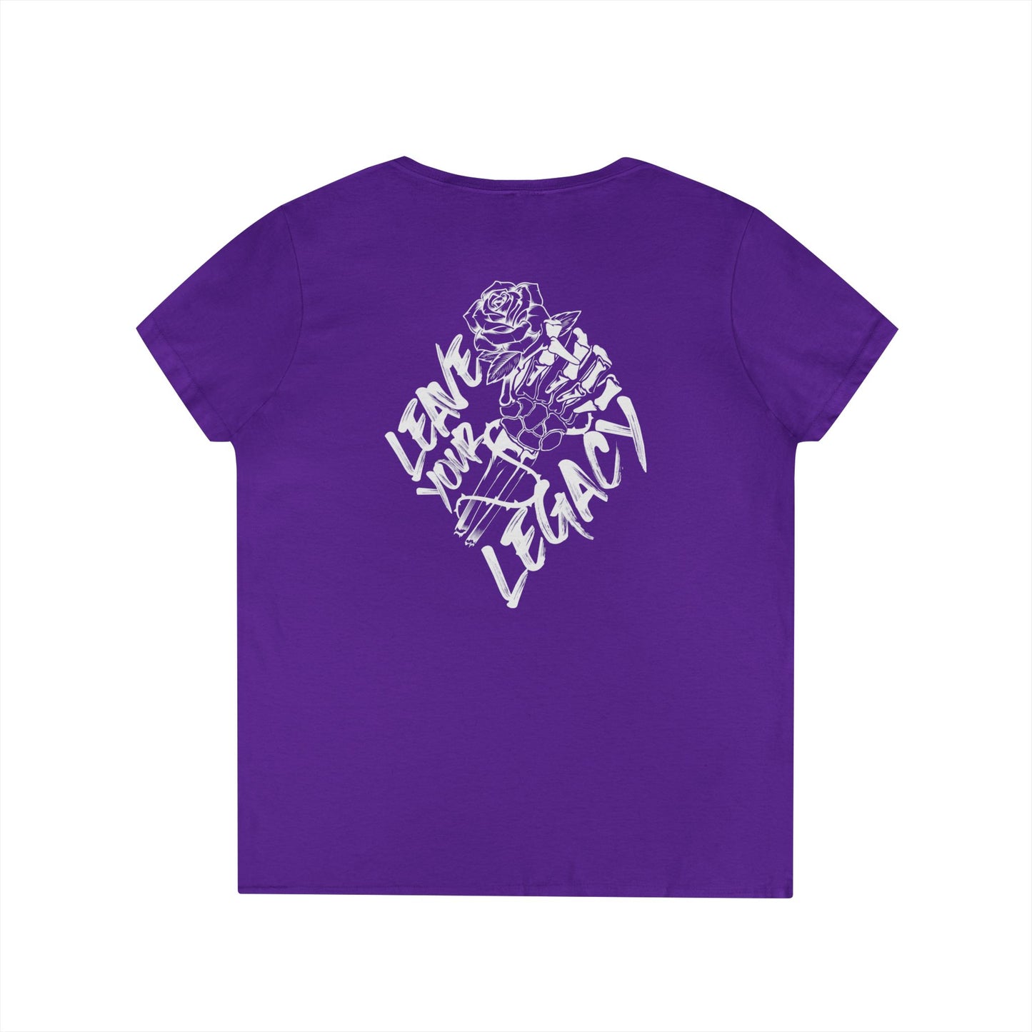 Women's 'Skull Hand' V-Neck T-Shirt