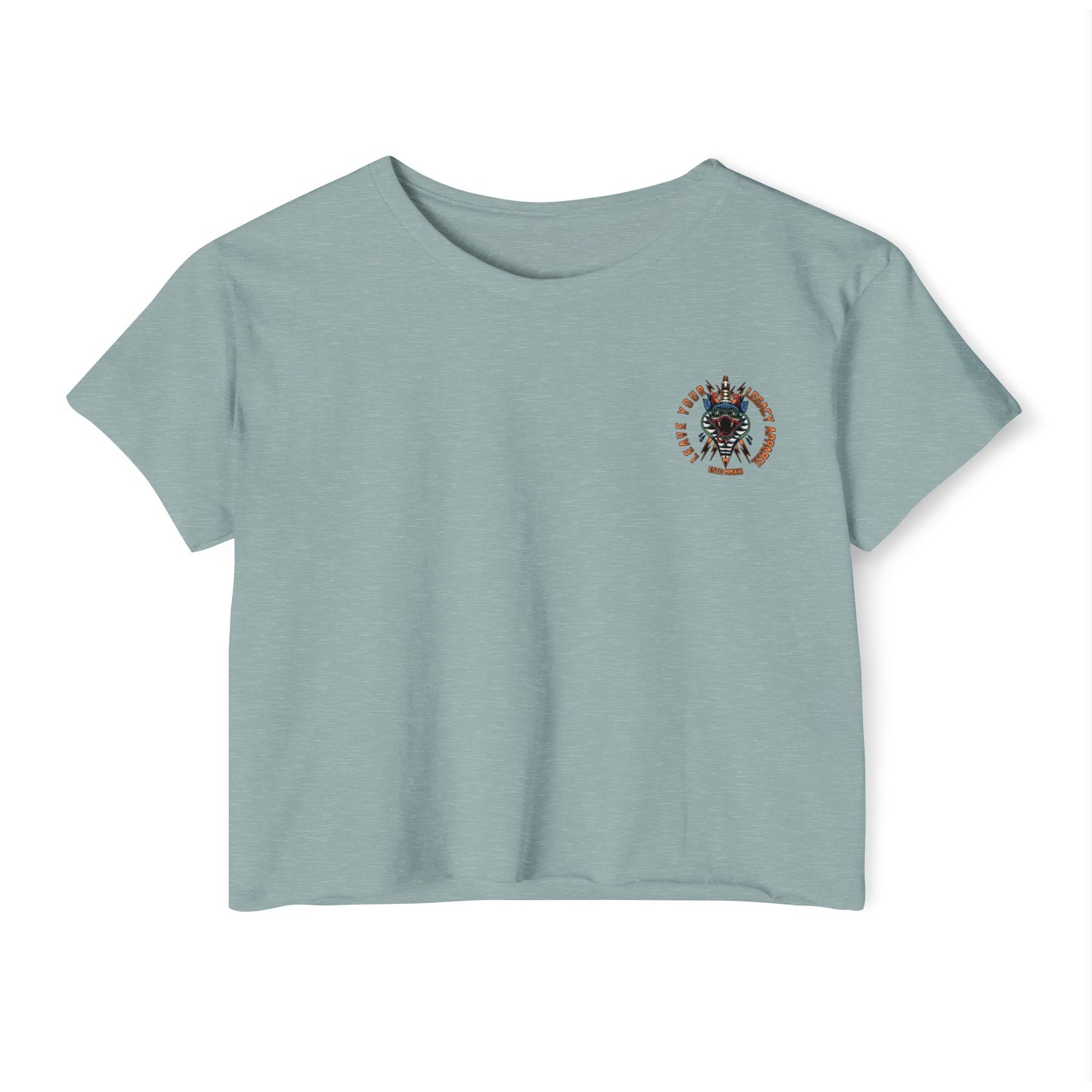 Women's 'Traditional Snake' Crop Top