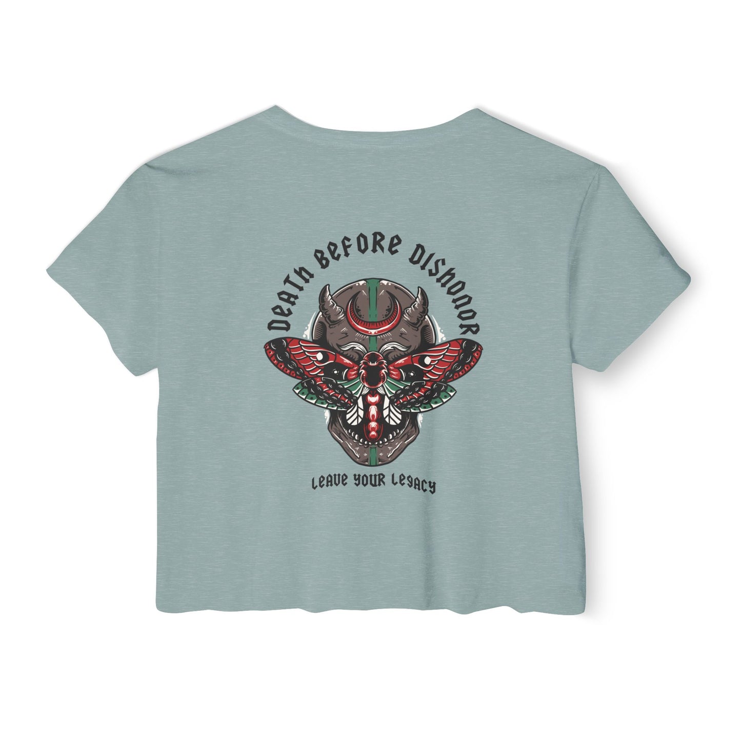 Women's 'Death Before Dishonor' Crop Top