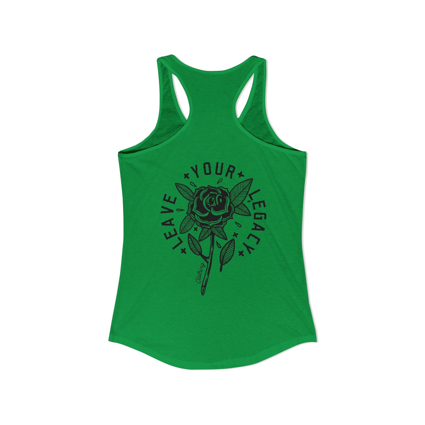 Women's 'Rose Stem' Racerback Tank