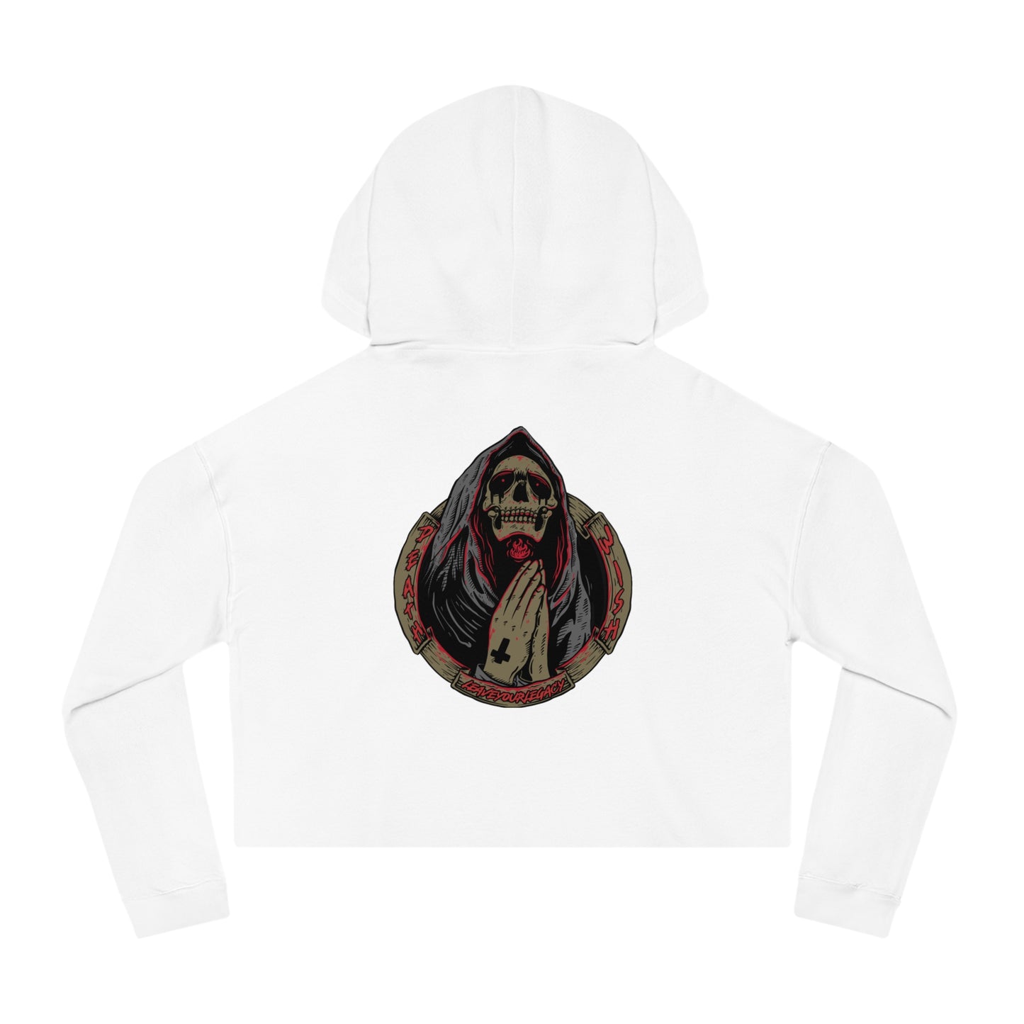 Women's 'Death Wish' Cropped Hoodie