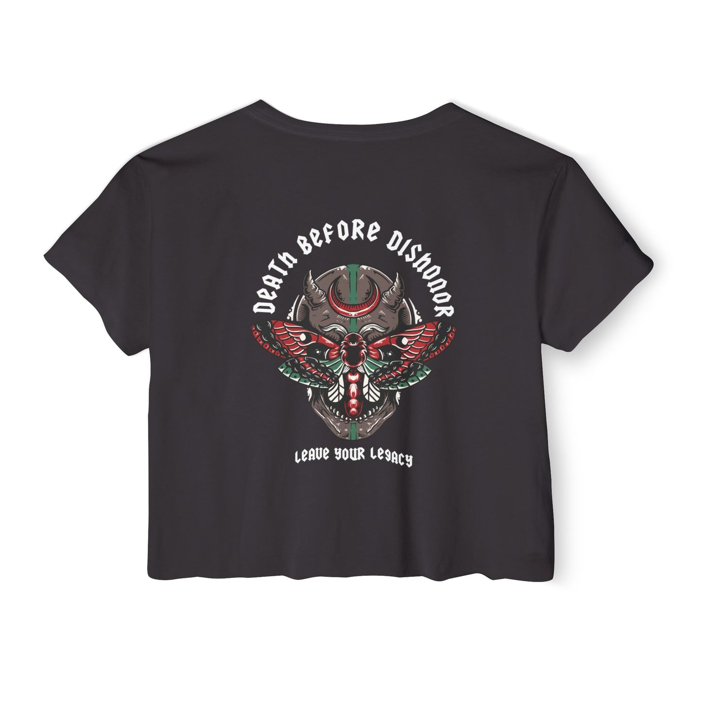 Women's 'Death Before Dishonor' Crop Top