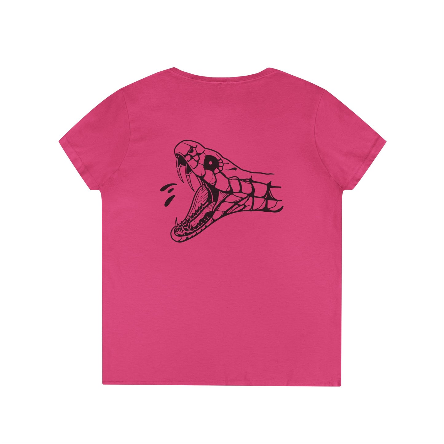 Women's 'Snake Head' V-Neck T-Shirt
