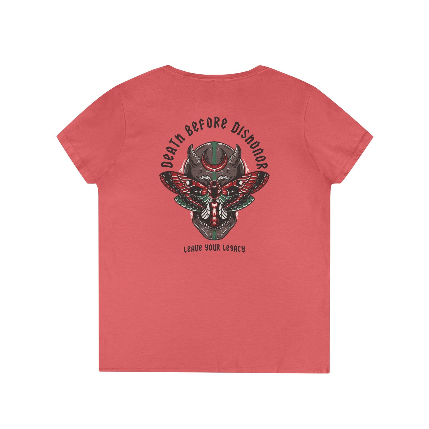 Women's 'Death Before Dishonor' V-Neck T-Shirt
