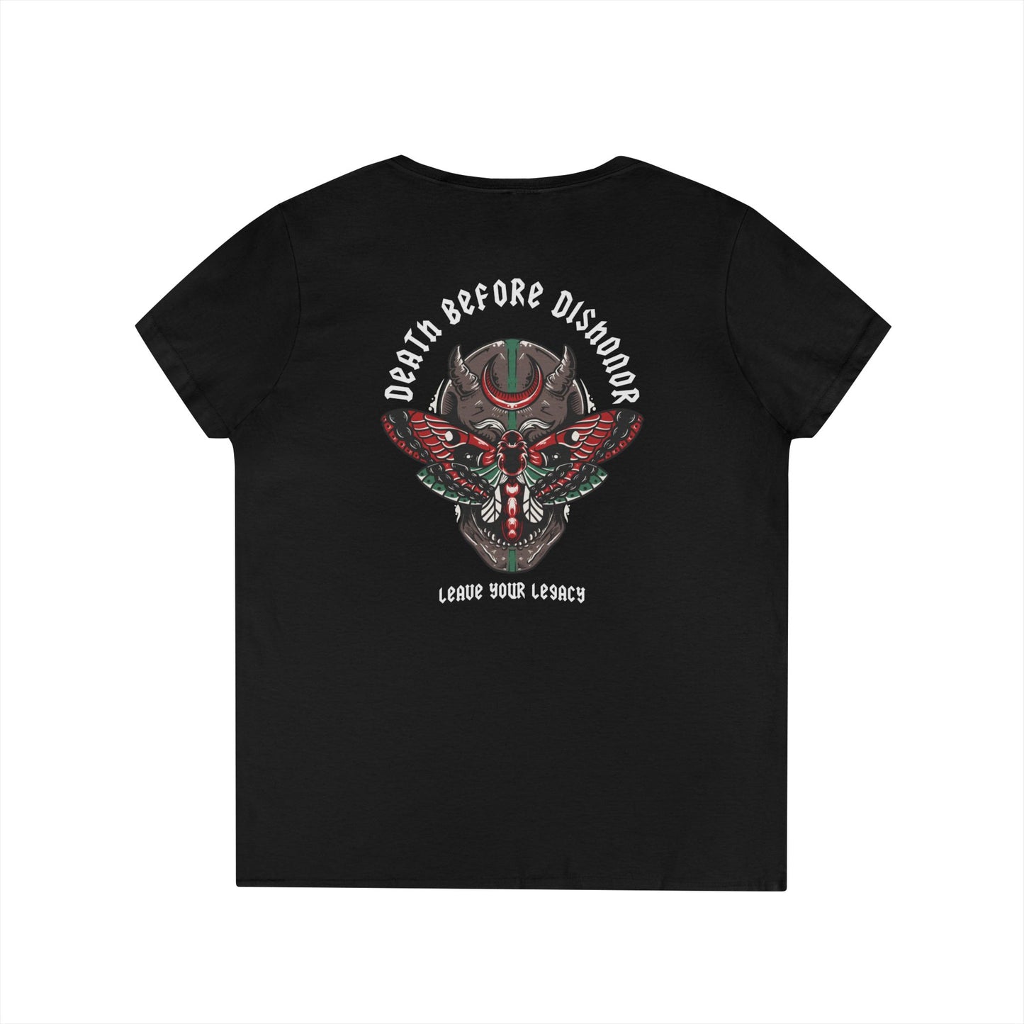 Women's 'Death Before Dishonor' V-Neck T-Shirt