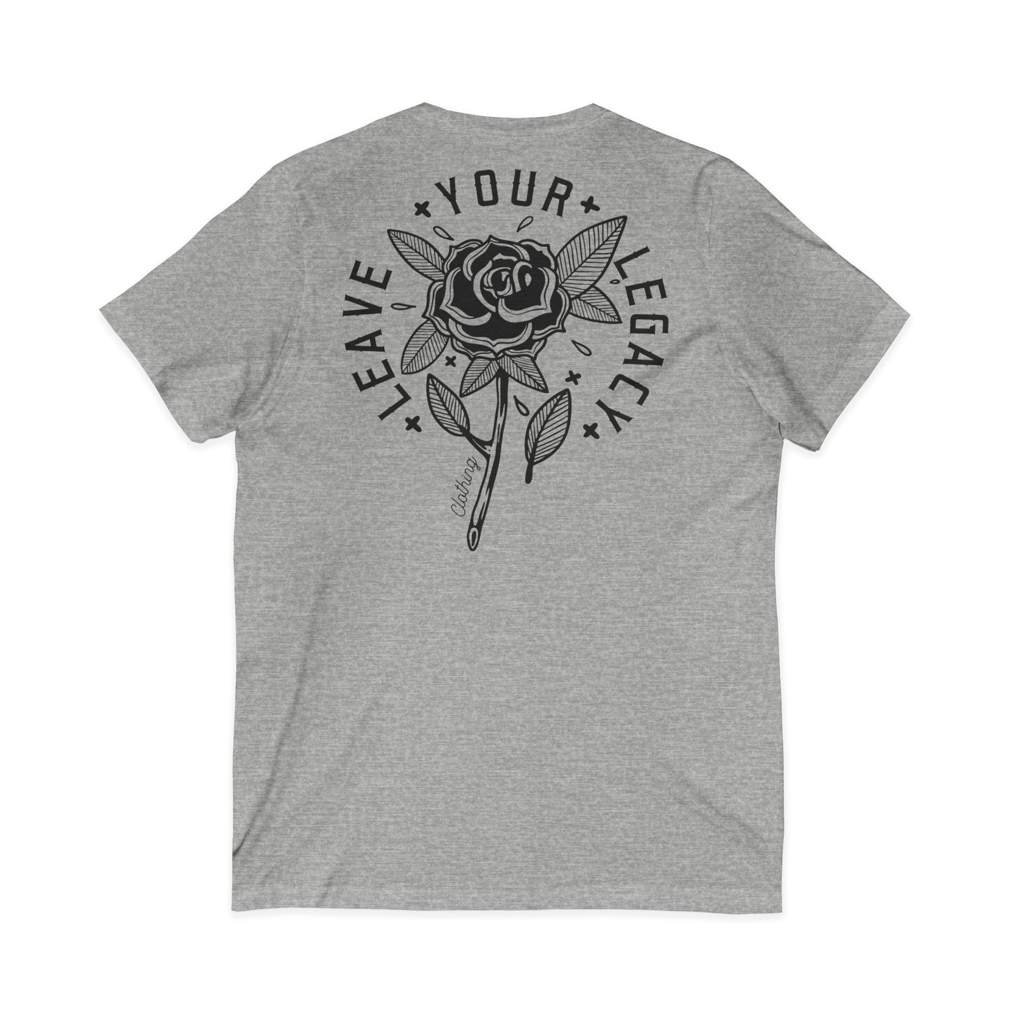 Men's 'Rose Stem' V-Neck T-Shirt