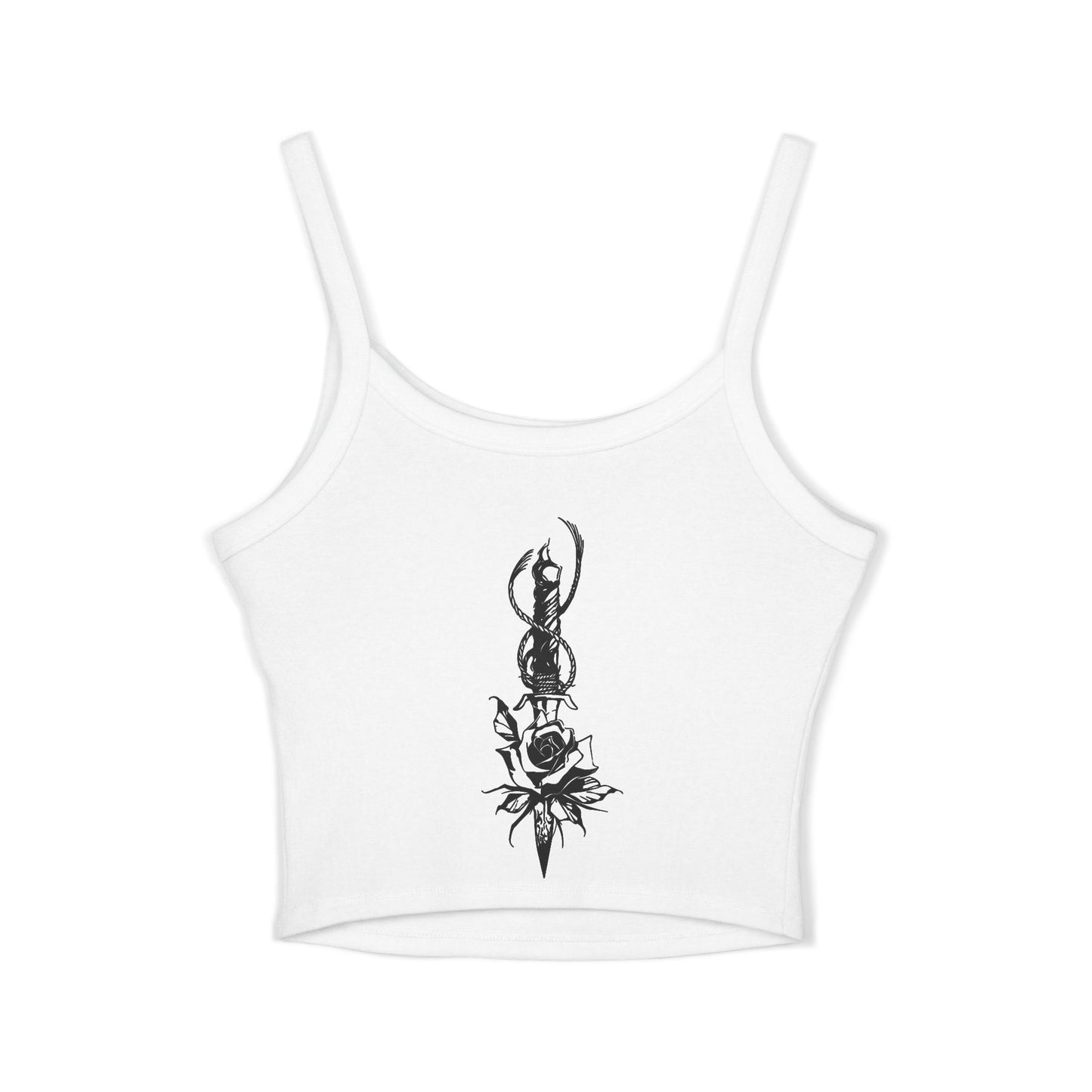 Women's 'Rose & Dagger' Spaghetti Strap Tank