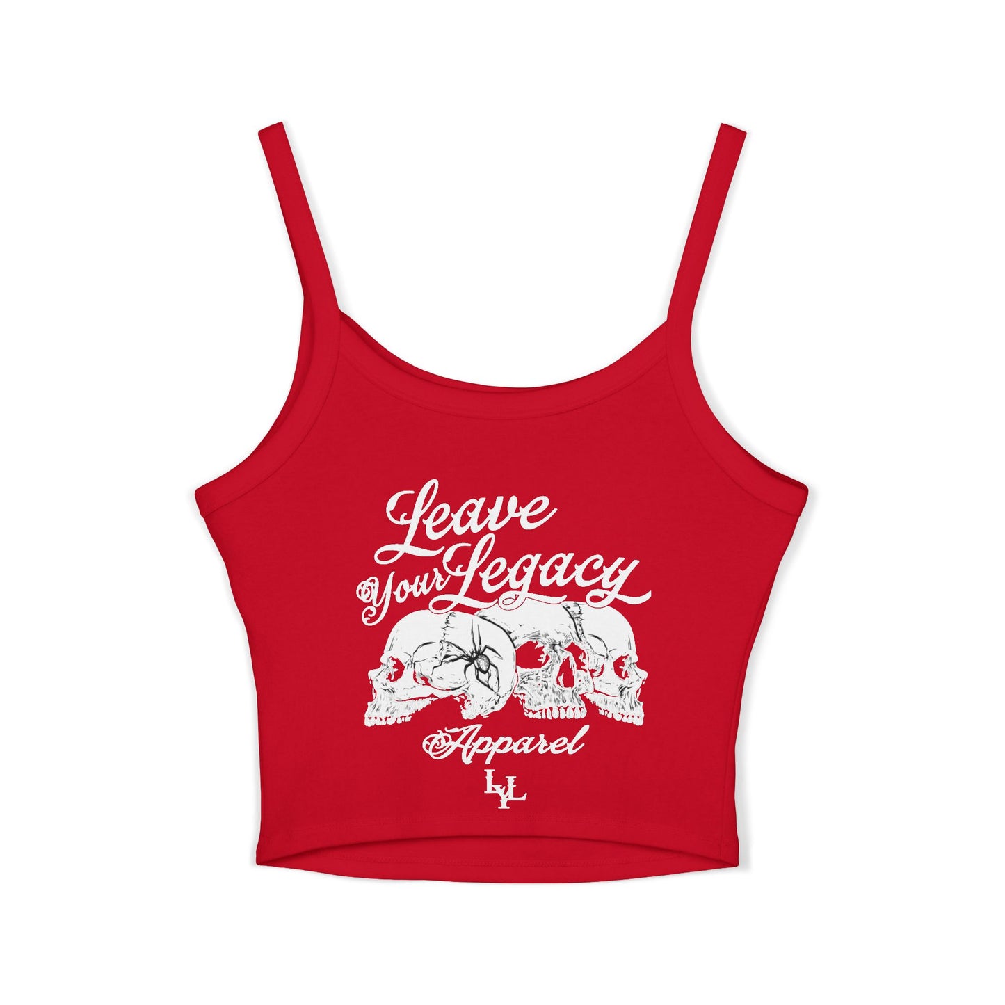 Women's 'Distorted Skull' Spaghetti Strap Tank