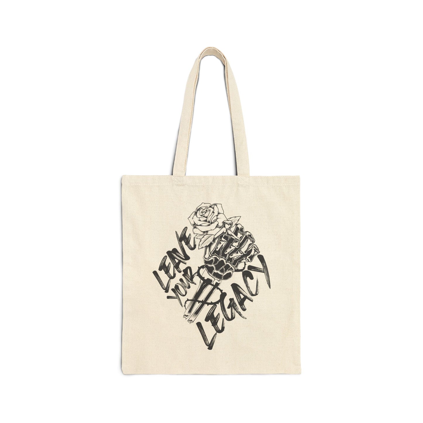 'Skull Hand' Canvas Tote Bag