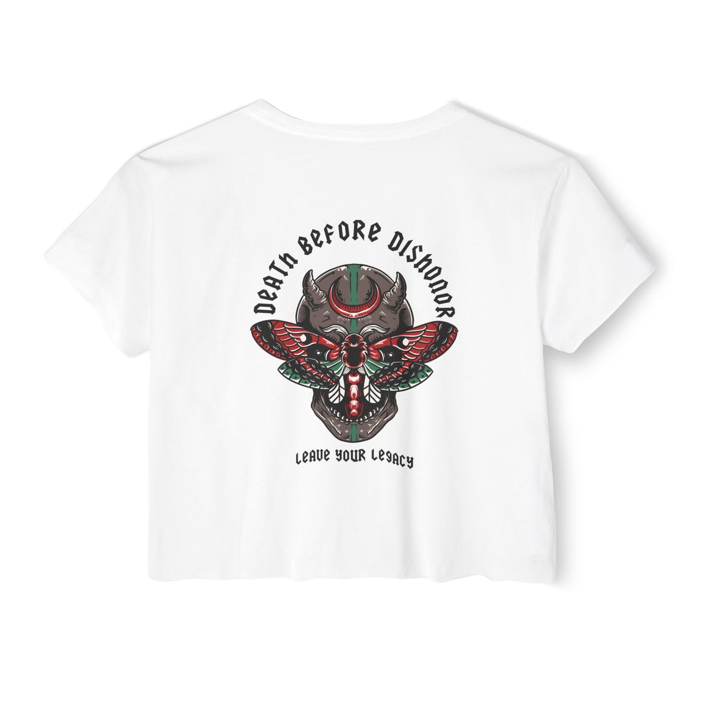 Women's 'Death Before Dishonor' Crop Top