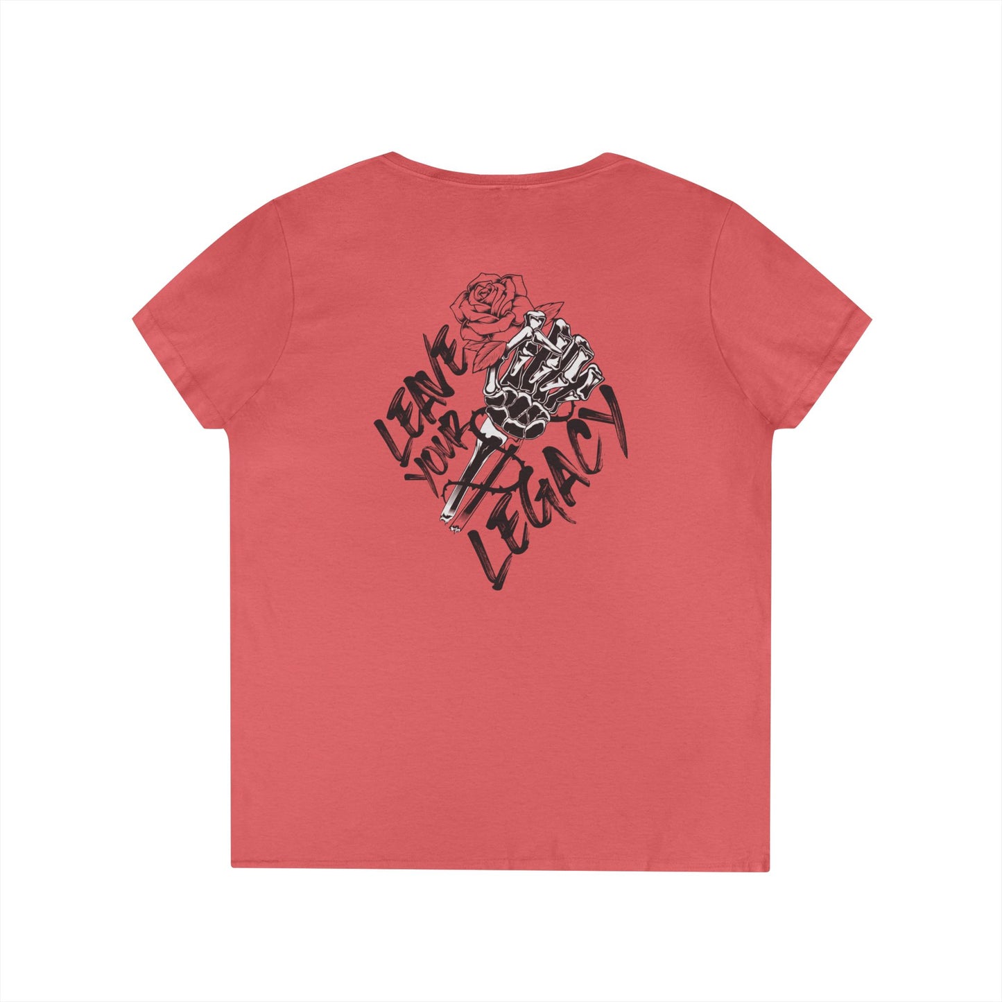 Women's 'Skull Hand' V-Neck T-Shirt