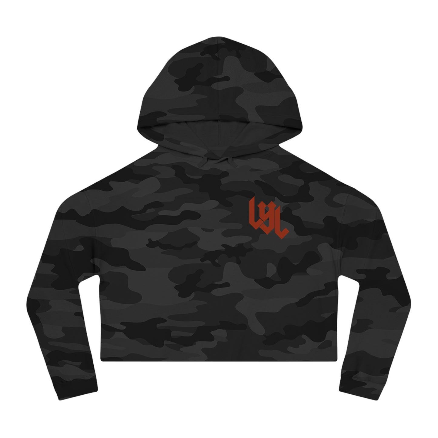 Women's 'Death Before Dishonor' Cropped Hoodie