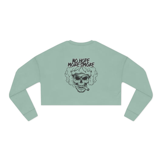 Women's 'No Hope More Smoke' Cropped Sweatshirt