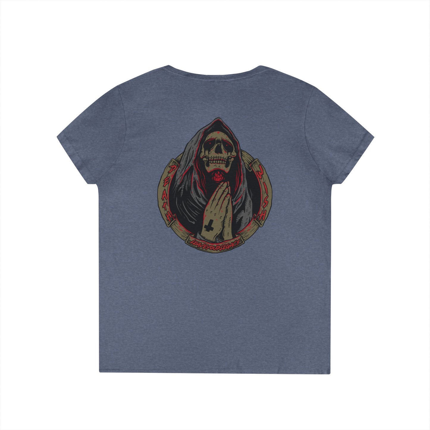 Women's 'Death Wish' V-Neck T-Shirt