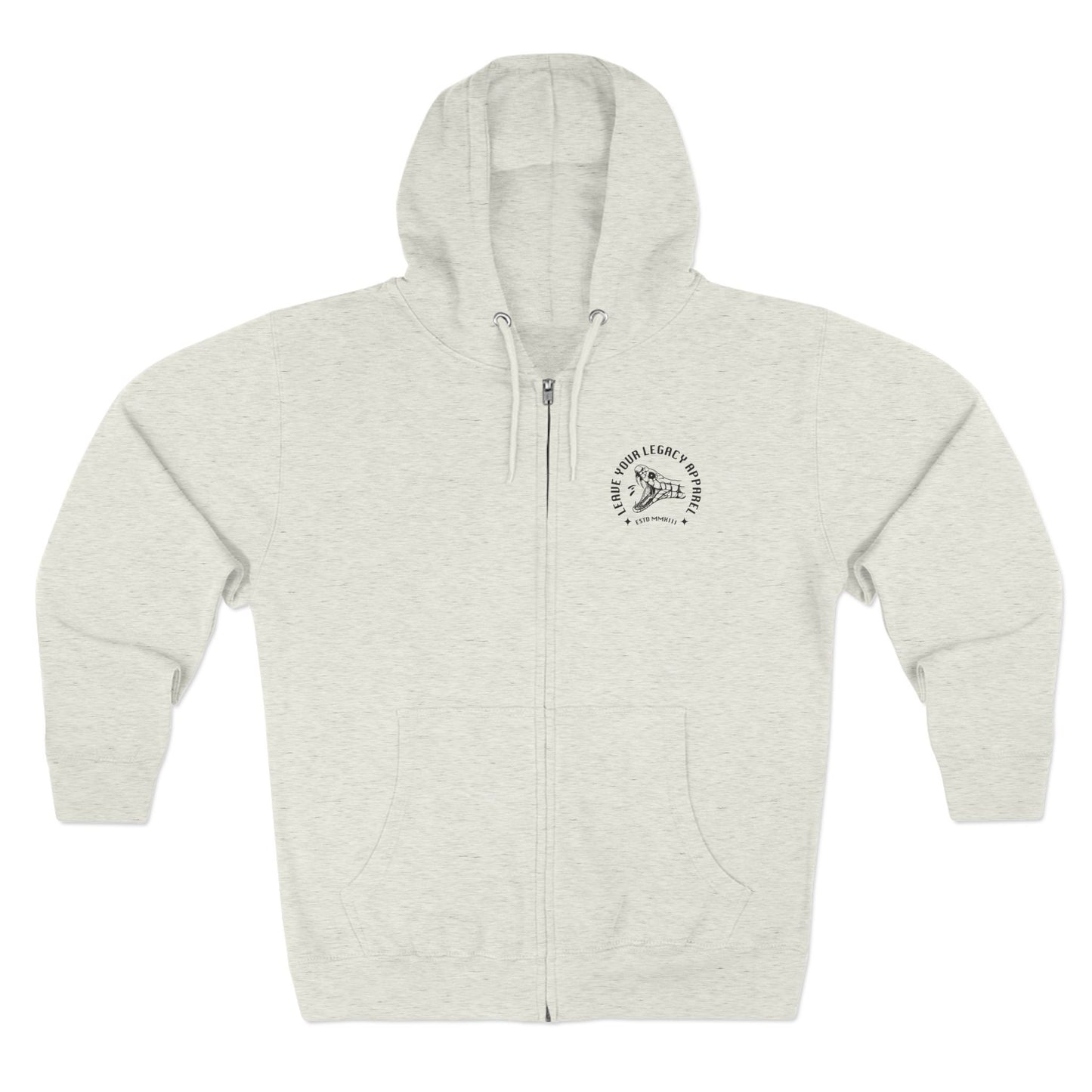 Unisex 'Snake Head' Zip Hoodie