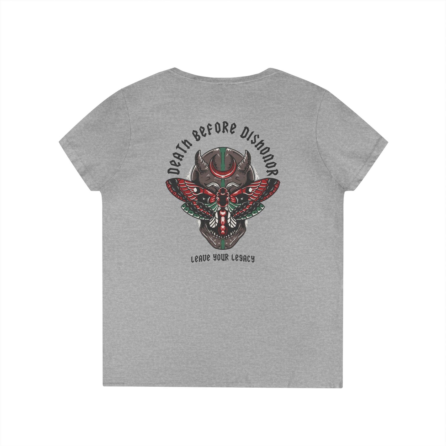 Women's 'Death Before Dishonor' V-Neck T-Shirt