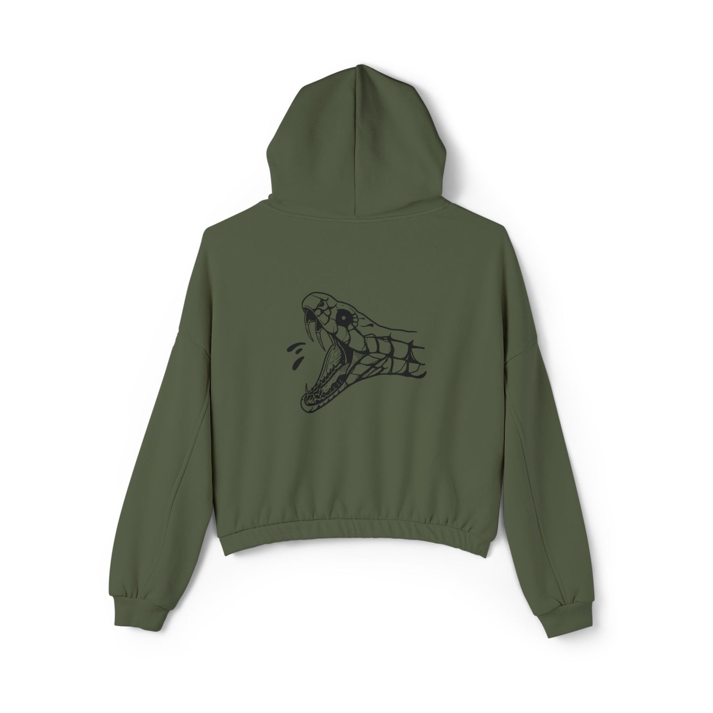 Women's 'Snake Head' Cinched Bottom Hoodie