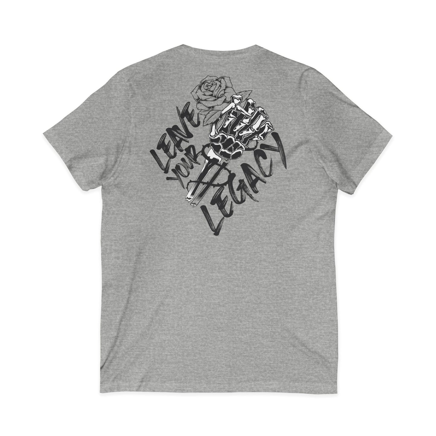 Men's 'Skull Hand' V-Neck T-Shirt