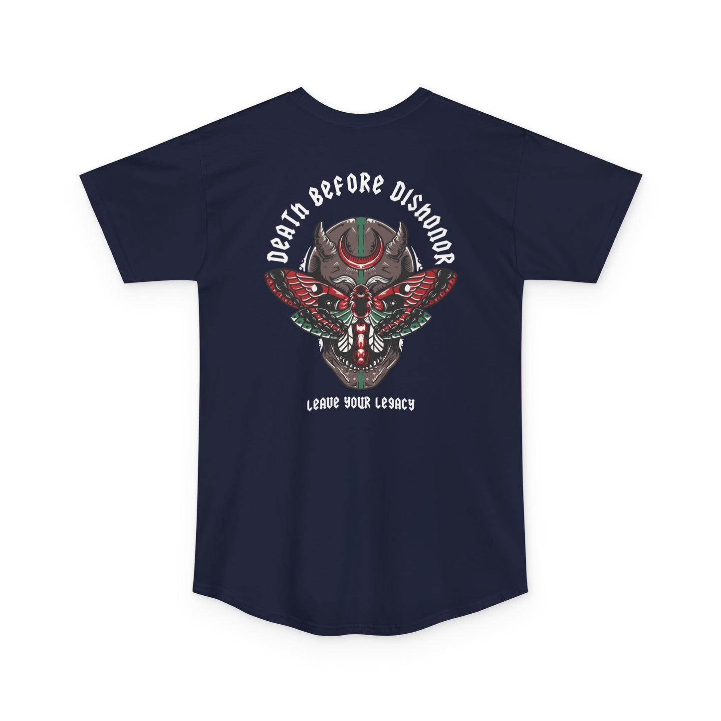 Men's 'Death Before Dishonor' Super Long Body Tee
