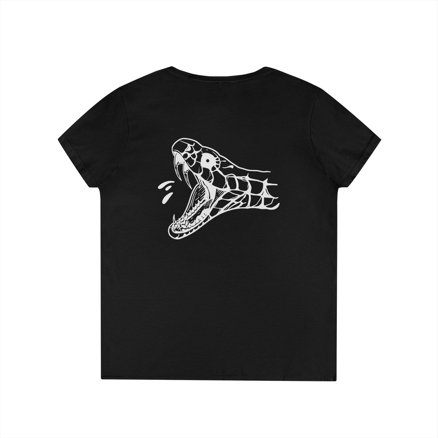 Women's 'Snake Head' V-Neck T-Shirt