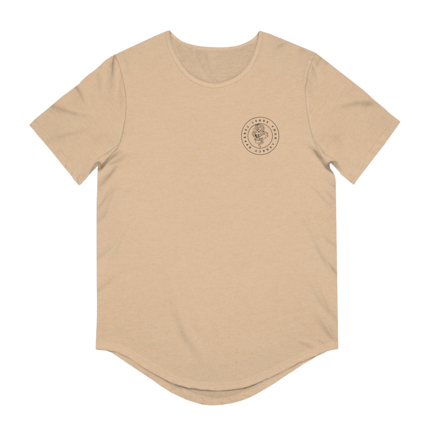 Men's 'Legacy Snake' Curved Hem Long Tee