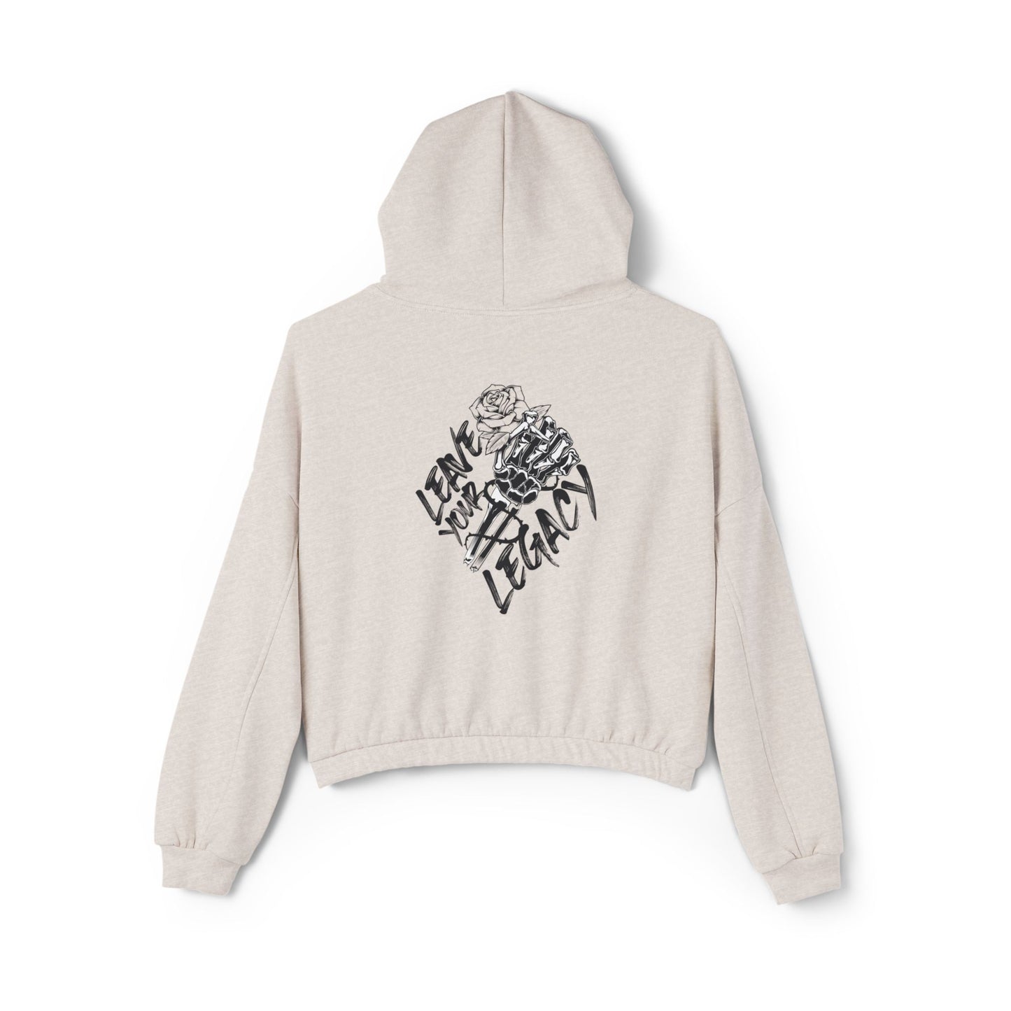 Women's 'Skull Hand' Cinched Bottom Hoodie