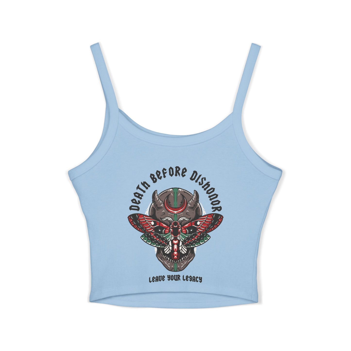 Women's 'Death Before Dishonor' Spaghetti Strap Tank