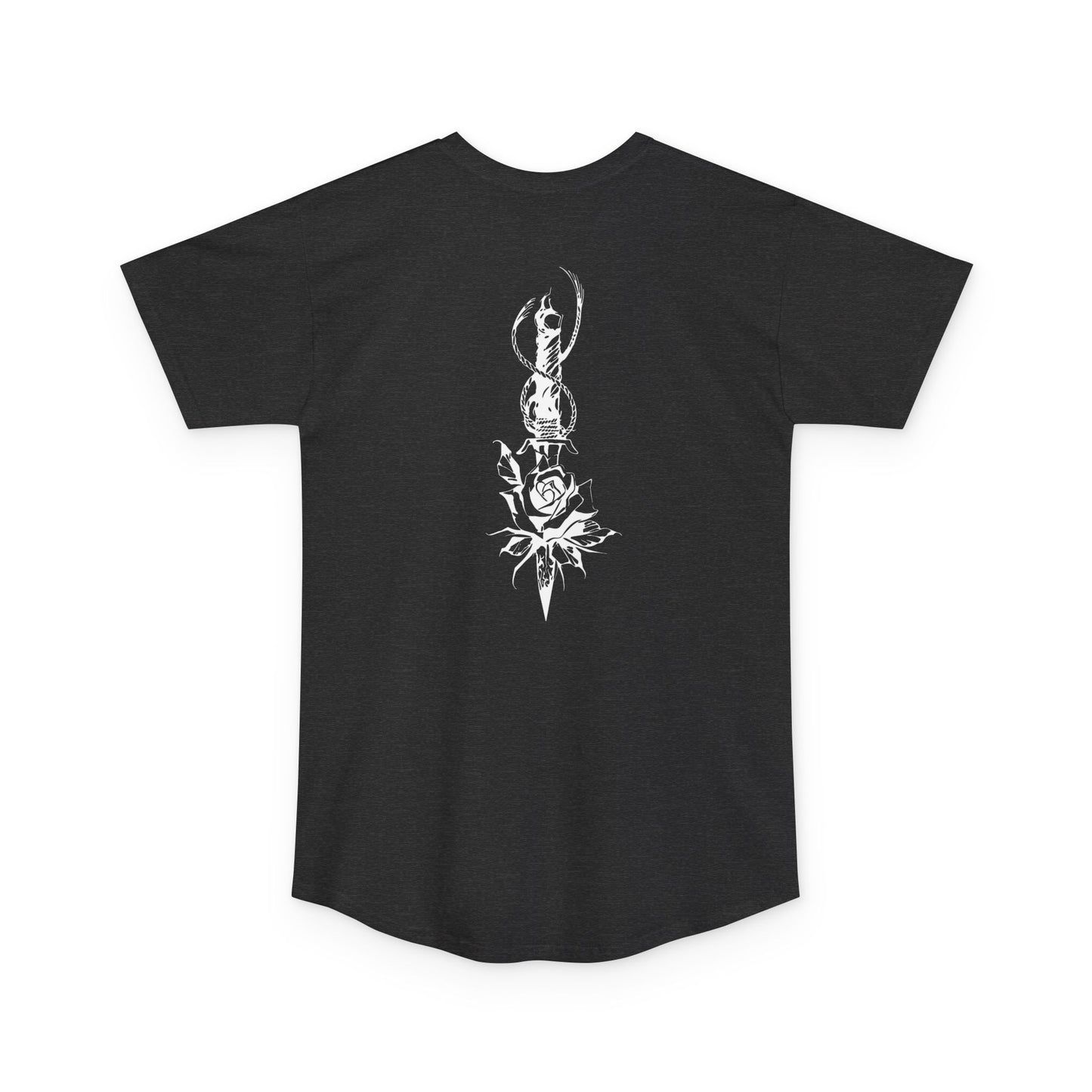 Men's 'Rose & Dagger' Super Long Body Tee