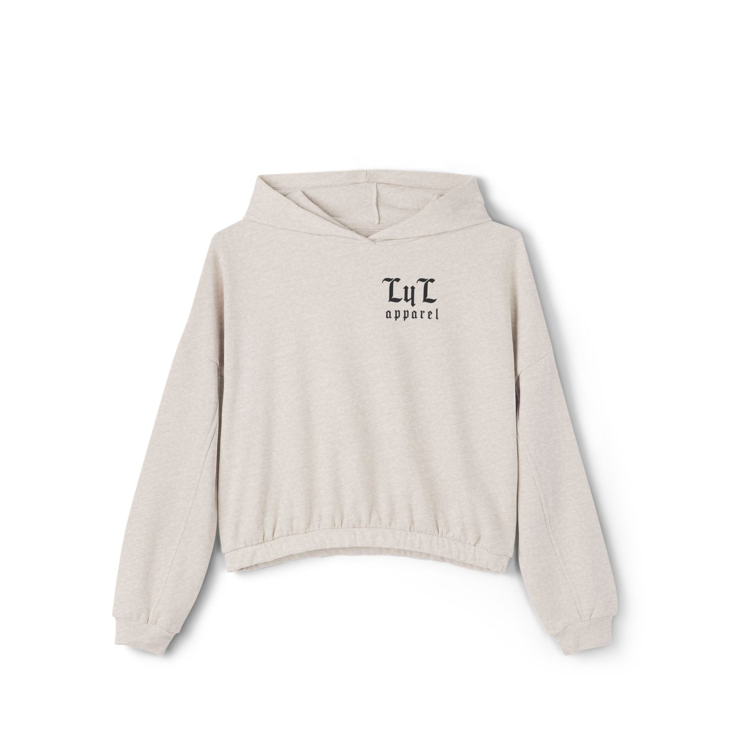 Women's 'Rose and Dagger' Cinched Bottom Hoodie