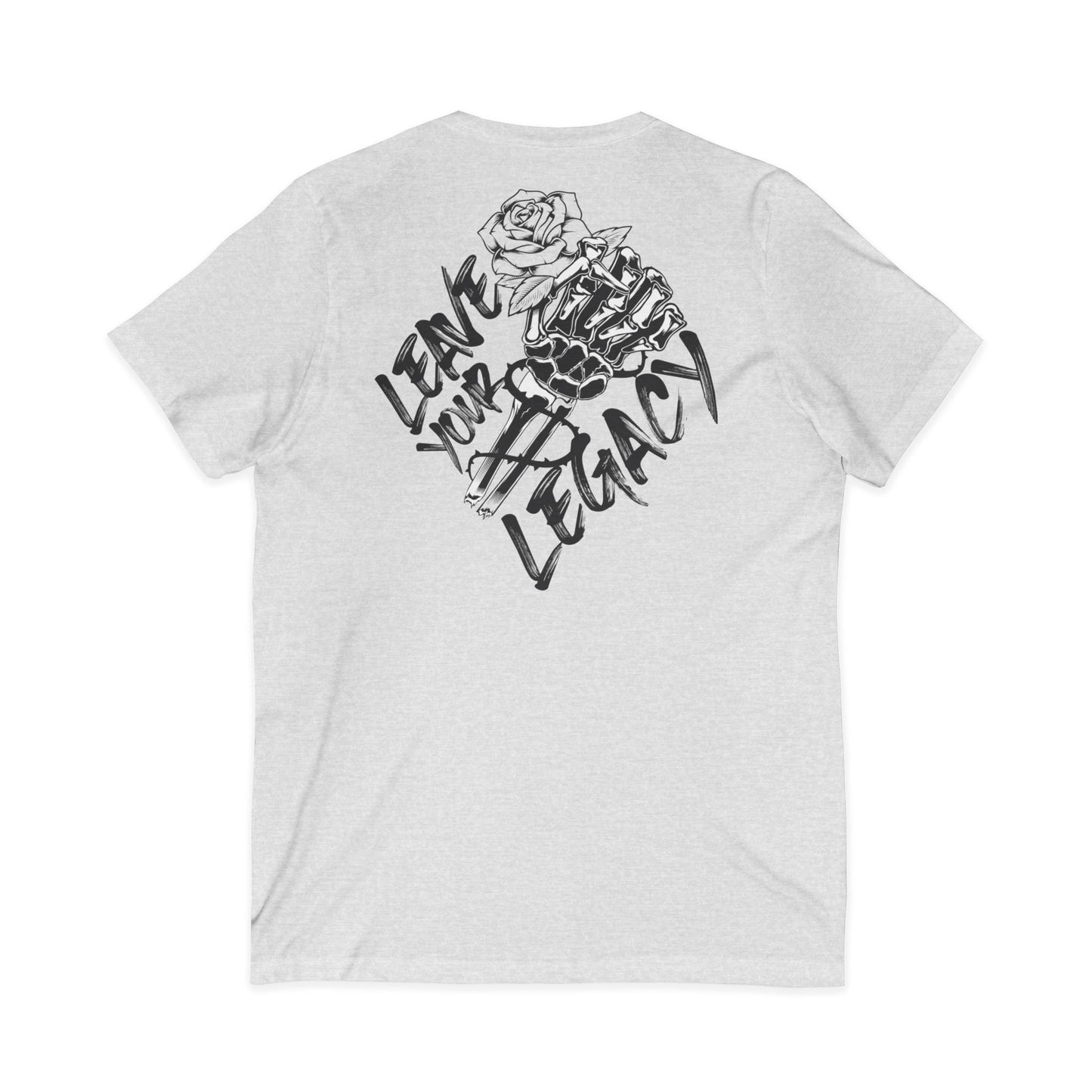 Men's 'Skull Hand' V-Neck T-Shirt