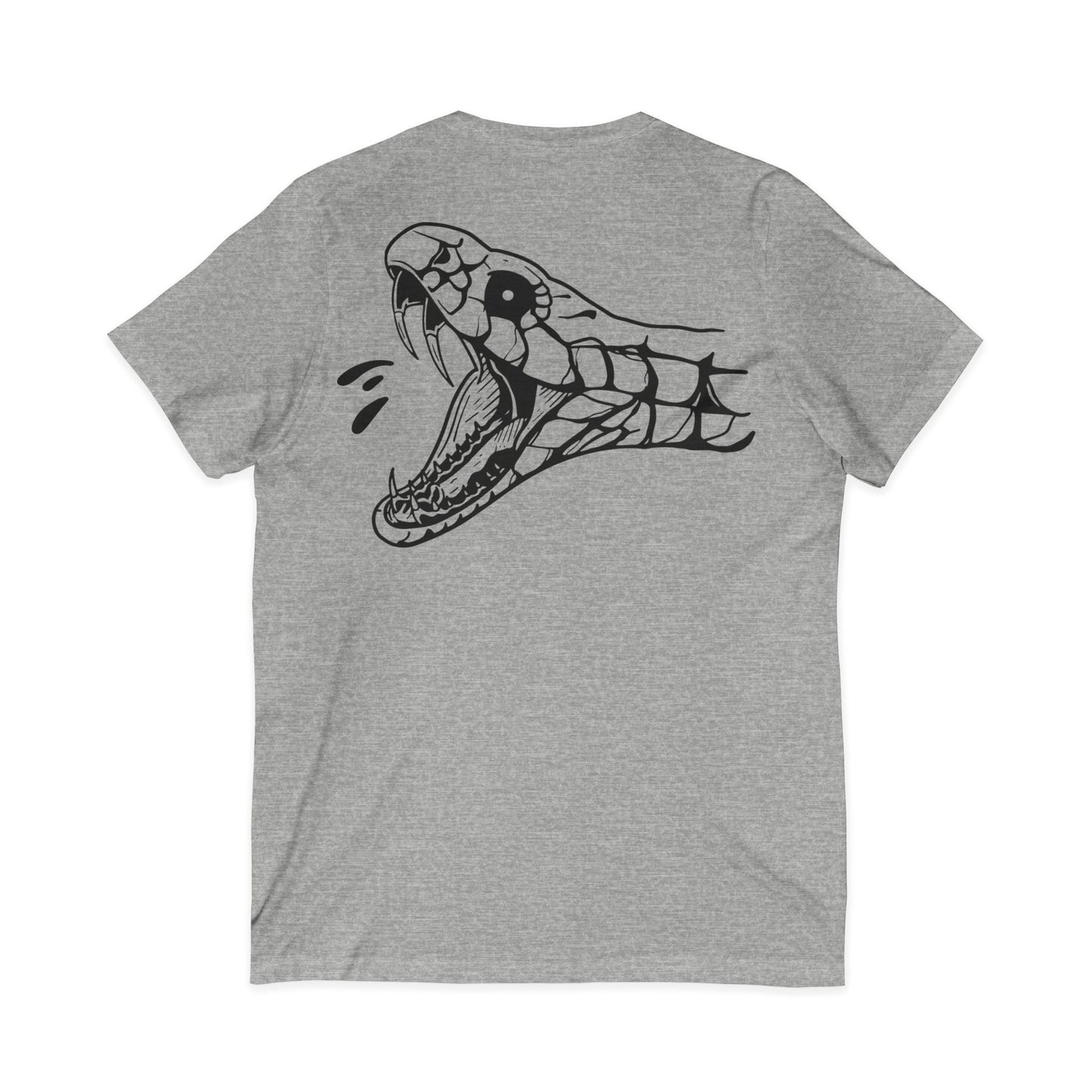 Men's 'Snake Head' V-Neck T-Shirt