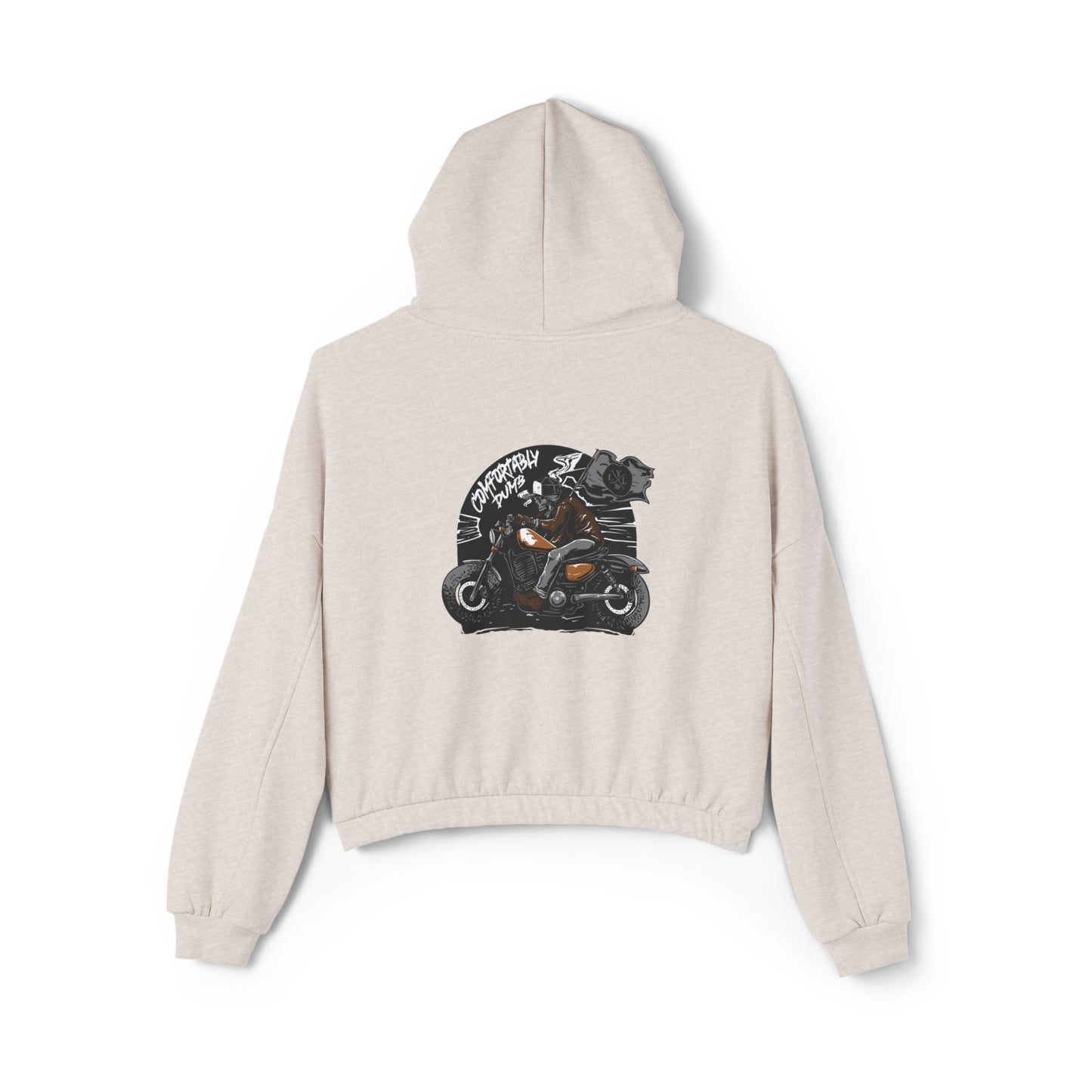 Women's 'Comfortably Dumb' Cinched Bottom Hoodie