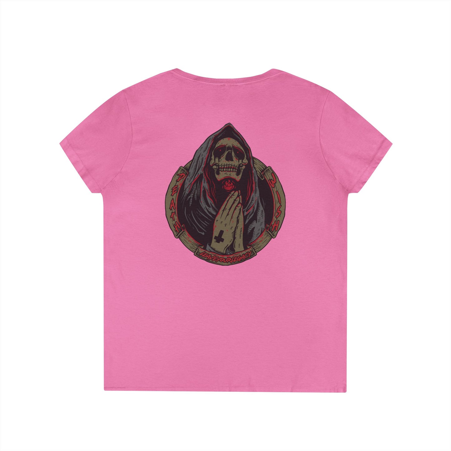 Women's 'Death Wish' V-Neck T-Shirt