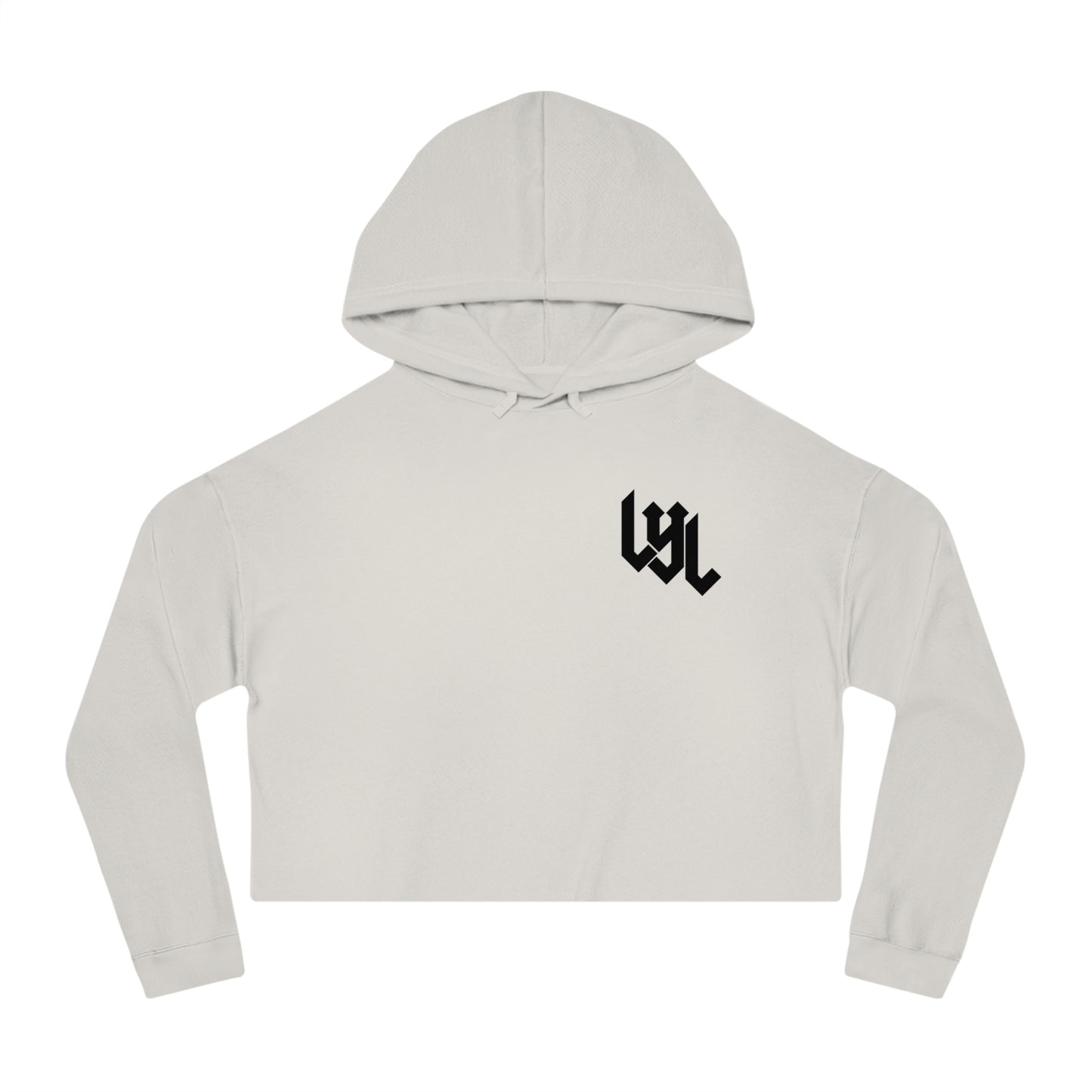 Women's 'Death Before Dishonor' Cropped Hoodie