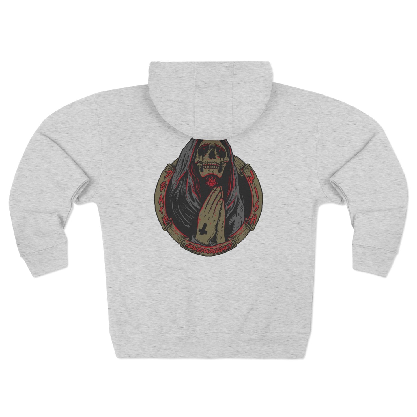 Unisex 'Death Wish' Zip Hoodie