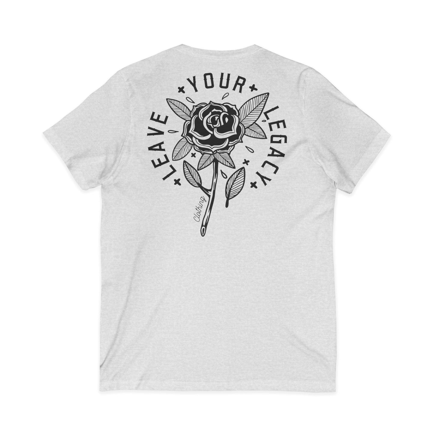 Men's 'Rose Stem' V-Neck T-Shirt