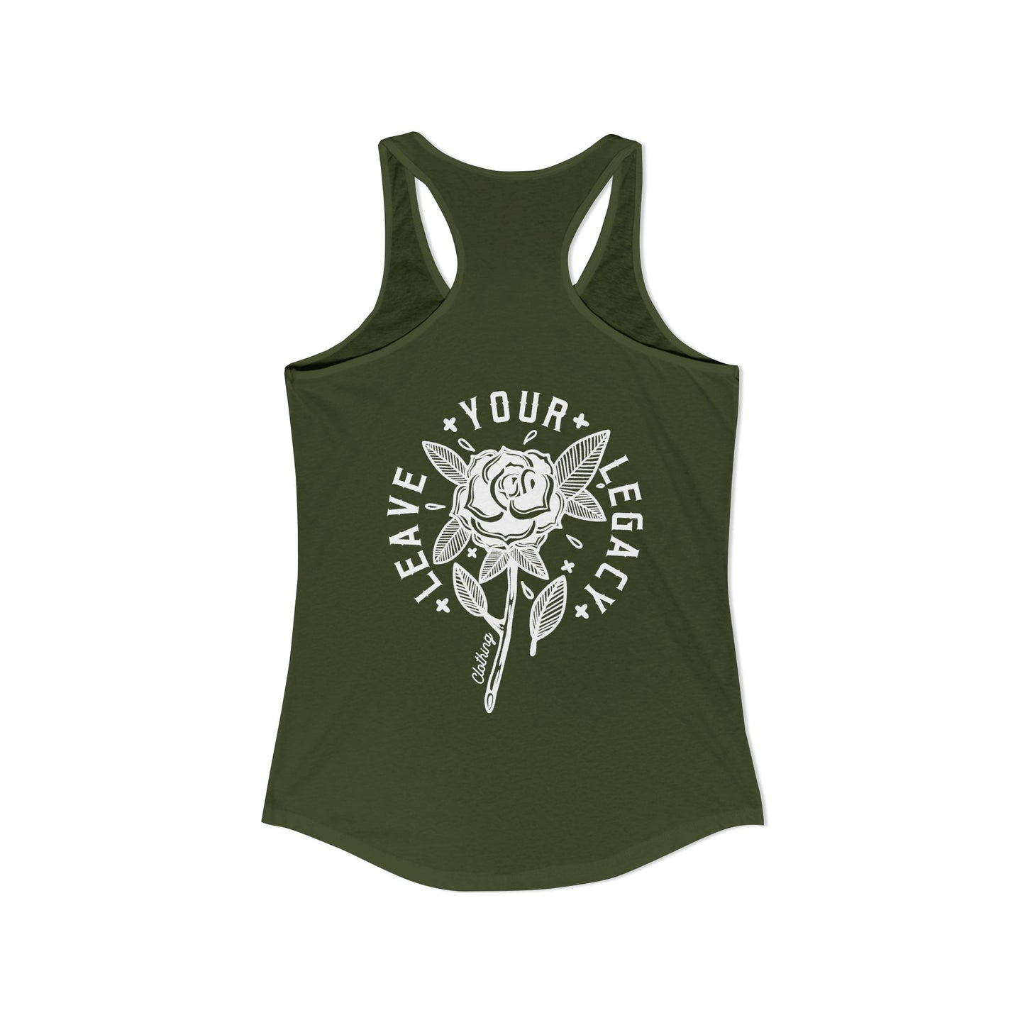 Women's 'Rose Stem' Racerback Tank