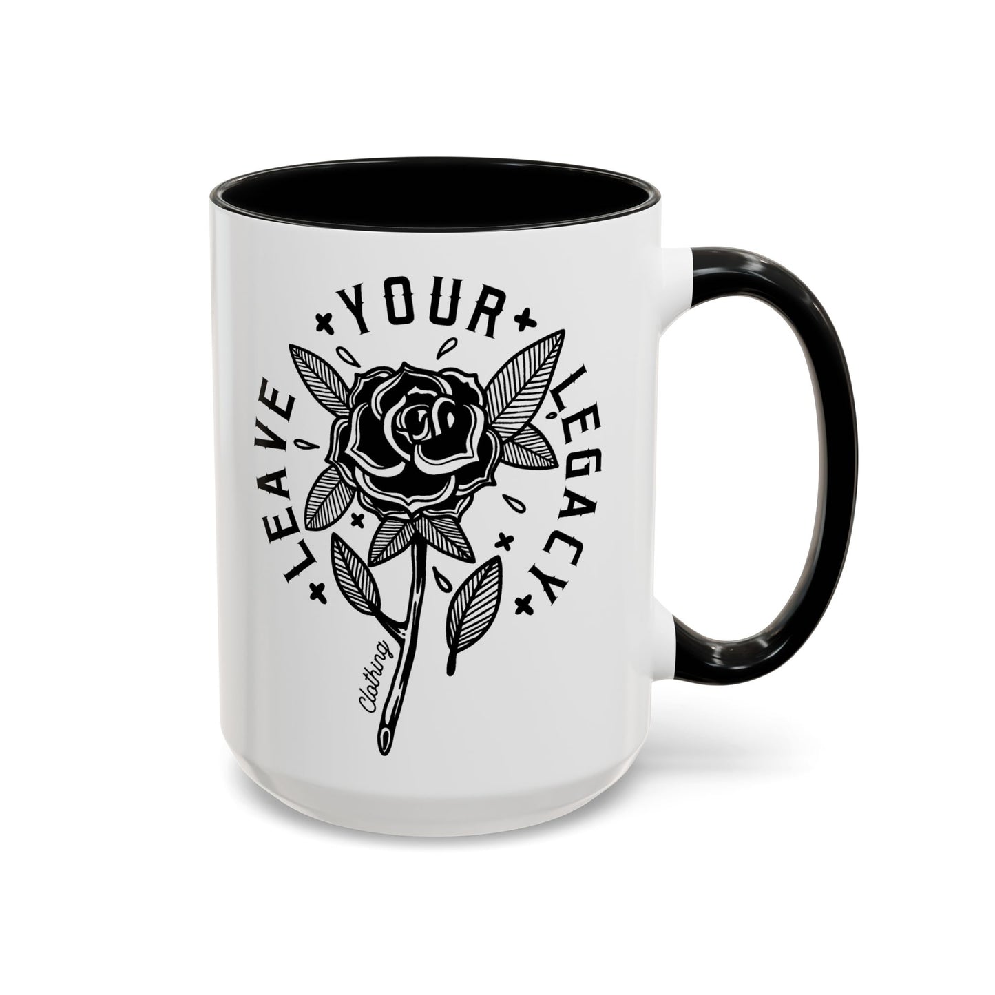 'Rose Stem' 15oz Accent Coffee Mug