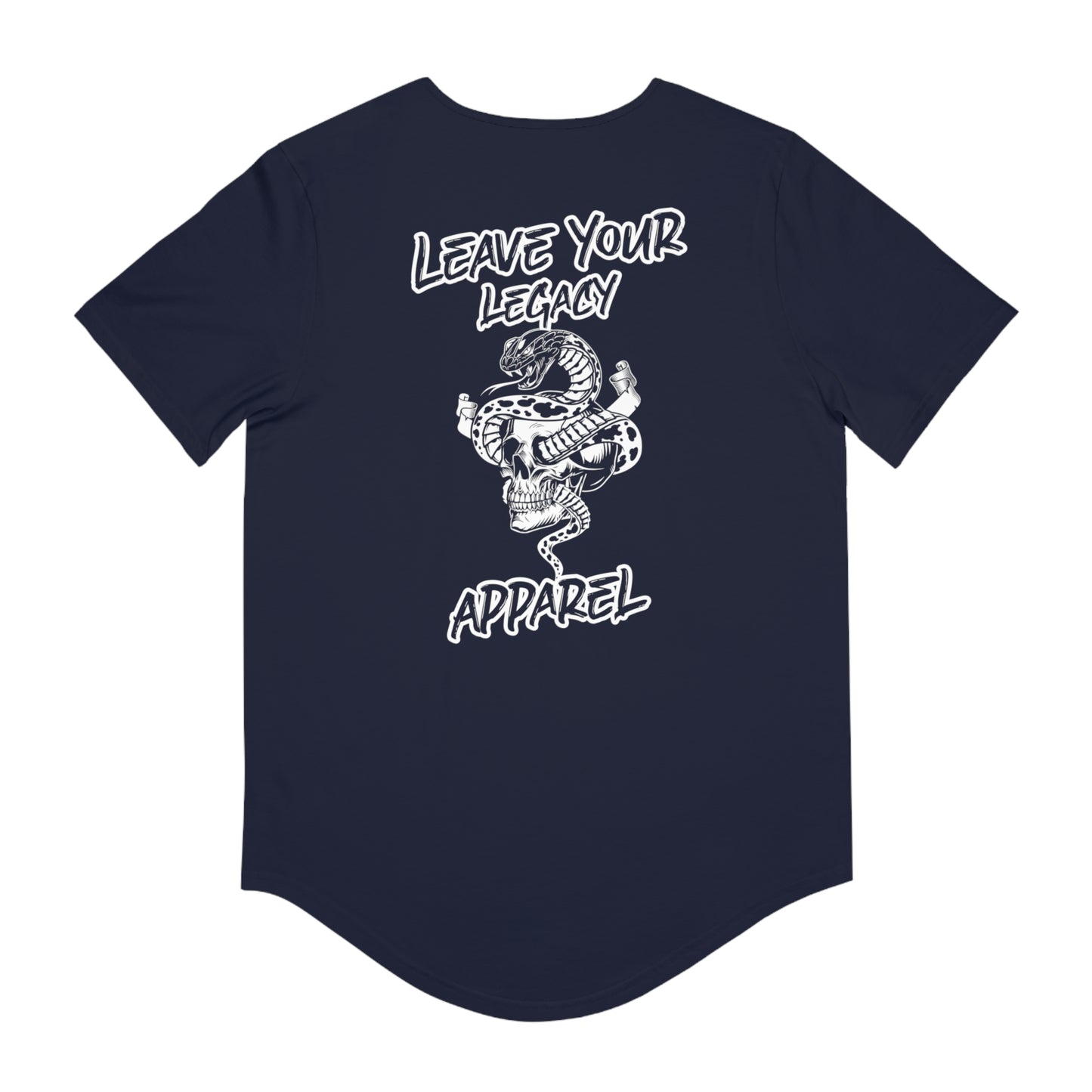 Men's 'Legacy Snake' Curved Hem Long Tee