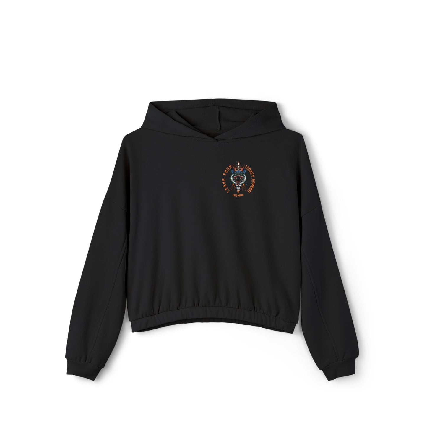 Women's 'Traditional Snake' Cinched Bottom Hoodie