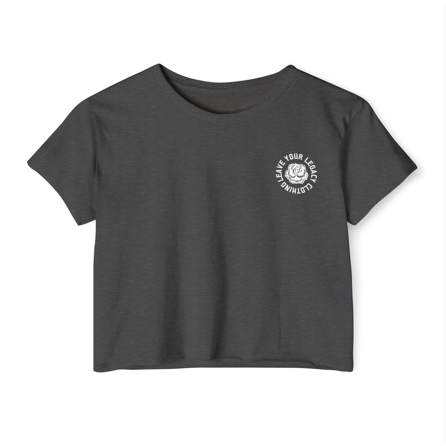 Women's 'Rose Stem' Crop Top