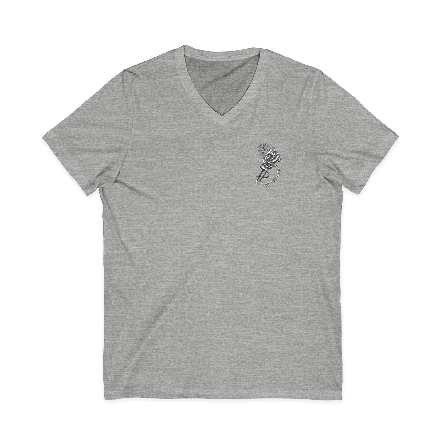 Men's 'Skull Hand' V-Neck T-Shirt