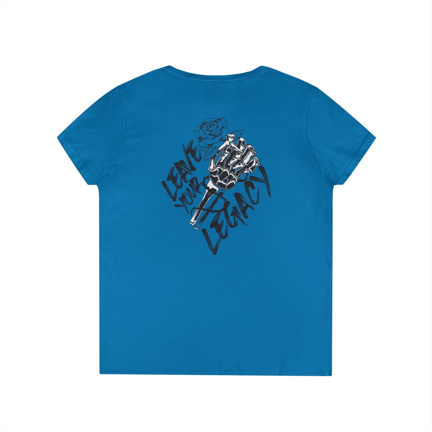 Women's 'Skull Hand' V-Neck T-Shirt