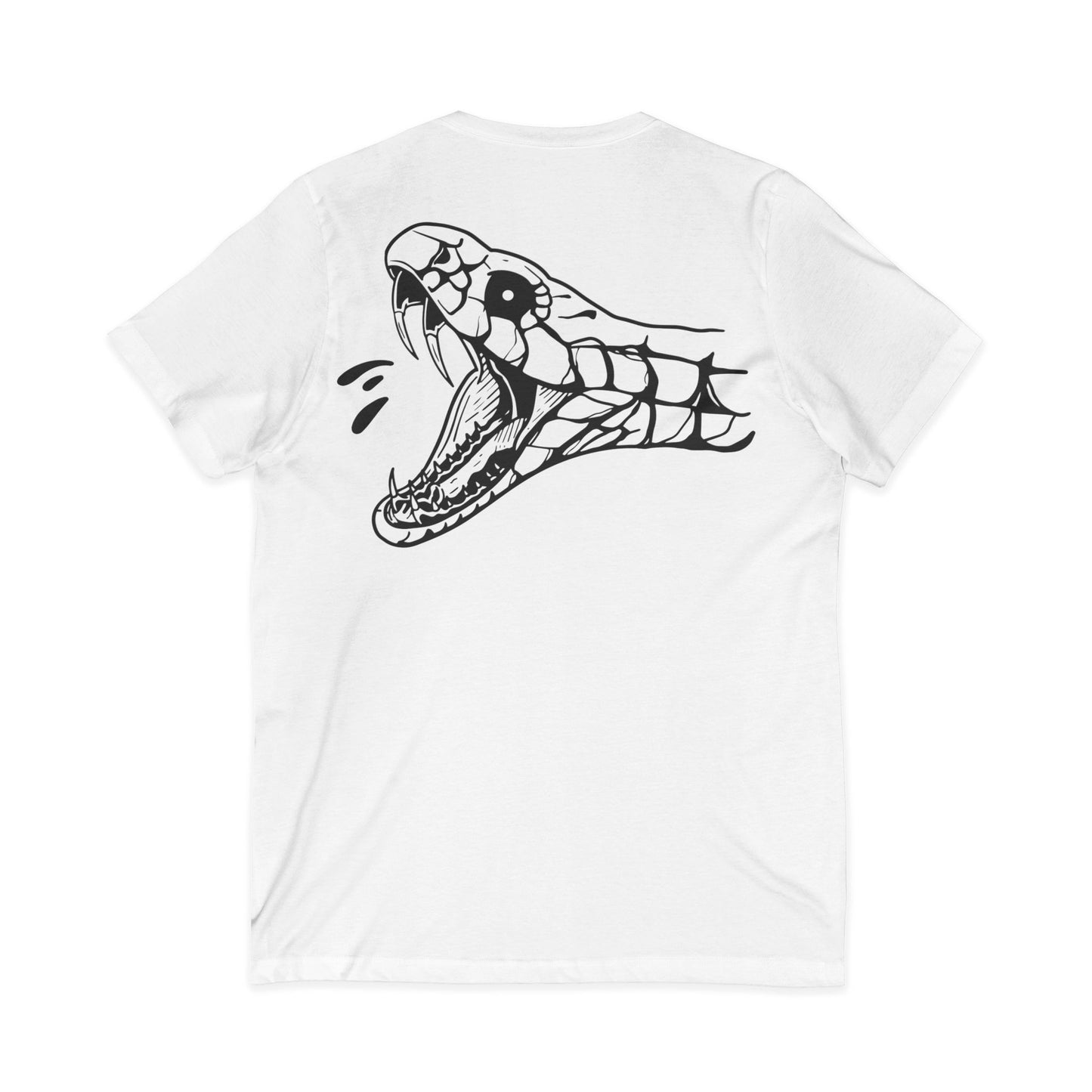 Men's 'Snake Head' V-Neck T-Shirt