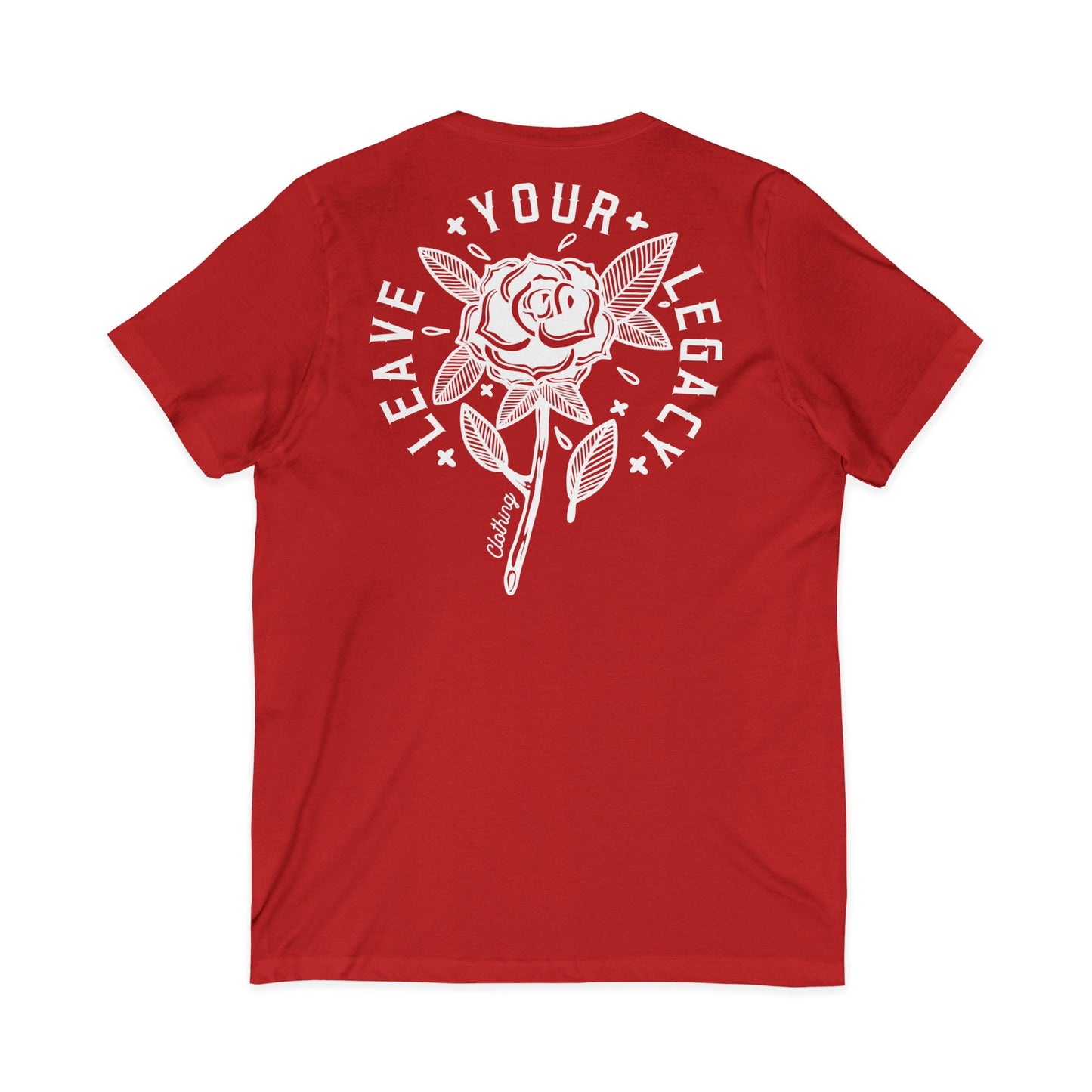 Men's 'Rose Stem' V-Neck T-Shirt